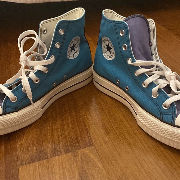 Multi-Blue all star converse - Picture 4 of 13